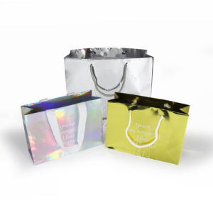 Advertising-Glitter-Hologram-bags-hot-stamping-paper-gifts-packaging-bags -handle-with-rope-flat-wholesale-mfg