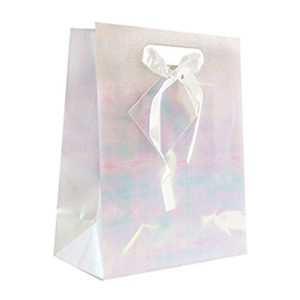 Advertising-Glitter-Hologram-bags-with-ribbon-Silver-Foil-Medium-paper-gifts-packaging-bags -handle-with-rope-flat-wholesale-mfg
