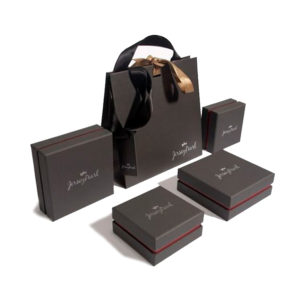 Boutique-luxury-black-hot-stamping-paper-perfume-bags-Shopping-Packaging-Carrier-Paper-apparel-Bags-with-satin-handle-flat-rope-mfg