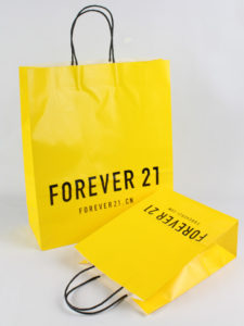 Custom-Brandings-Gift -Paper-shopping-Bag-vendor-packaging-luxury-bags-handle-rope-mfg-forever 21