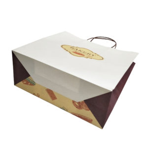 Custom_Printing_ foldable _paper_grocery_bags_ twisted_handle_cost-effective_kraft_paper bread_bakery_bags_wholesale_merchandise_paper_food_packaging_mfg_lakek