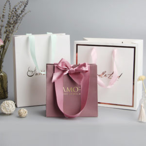 Euro-totes-Luxury-embossed-paper-Gifts-bags-with-satin-flat-rope-paper-apparel-Packaging-mfg