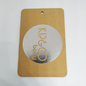 Luxury-custom-hot-stamping-gold-paper-hang-tags-apparel-rectangle-kraft-hang-tags-foiled-silver-logo-mfg-lakek-packaging