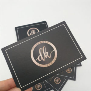 Luxury-custom-hot-stamping-gold-paper-hang-tags-apparel-thick-rectangle-black-hang-tags-bra-mfg-lakek-packaging