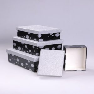 Premium-two-piece-metallic-paper-jewelry-box-set- with-lid-cap-christmas-snowflake-wholesale-mfg
