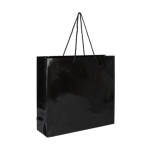 black_Recyclable_luxury_Paper_shopping_bags_cotton_rope_handle_clothing_outlets_wholesales_bags_high_gloss_totes_bags_lakek_packaging_mfg