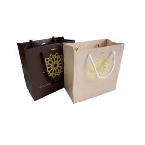 custom-hot-stamping-gold-paper-cosmetic-packaging-retail-shopping-paper-euro-totes-bag-apparel-mfg-china