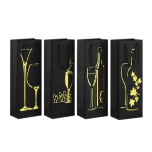 elegant-black-grocery-carry-packing-luxury -foil-gold-paper-wine-gift -bag-with-rope-wholesale-mfg