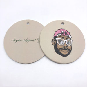 fashion-design-accessories-round-paper-hang-tags-beanie-thick-custom-hang-Tags-UV-Craft Garment-lakek-packaging-GRS-NIKE