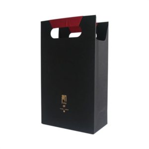 luxury-Euro-totes-bags-foil-silver-branded paper-apparel-with-die-cut handle-wholesale-mfg
