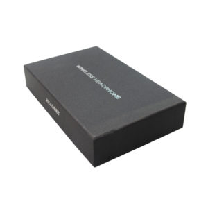 luxury-bluetooth-headset-black-box -stereo-earphone-packaging-earbuds-box-foil-silver