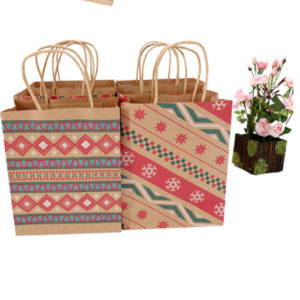 Christmas-brown-Kraft-Paper-gifts-Bag-with-twist-handle-cute-Pattern-shopping-Bag-wholesale