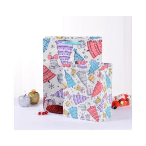 Cute-Christmas-design-wholesale-shopping-embossed-foiled-paper-gift-bags-die-cut-handle-rope-mfg