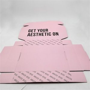 Folding-mailer-box-for-apparel-paperboard-gift-packaging-mailer-box-pink-customized-corrugated-box