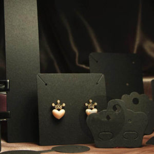 Jewelry-paper-hang-tags-post-and-stud-earring-black-card-custom-tags-UV-coating-printing-mfg