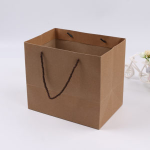Premium-Custom-Paper-Gifts-Bags-handle-with-twist-rope-machine-made--brown-kraft-merchandise-paper-shopping--bags