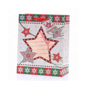 Special-exquisite-Christmas-tree-shape-chiffon-kraft-shopping-paper-gifts-bags-wholesale