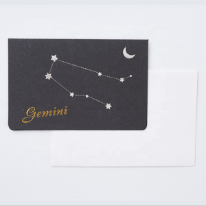 Twelve-constellations-greeting-happy-birthday-card-hot-stamping-black-gift-card-wholesale-mfg