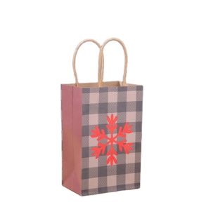 Wholesale-fancy-Christmas-kraft-paper-gifts-bag-cute- snowflake-hot-stamping-bag-with-string-mfg