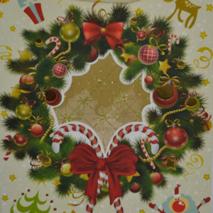 Wholesale-luxury-Christmas-Paper-gift-Bags-hot-stamping- Glitter-Craft-Paper Gift-Euro-totes-packaging