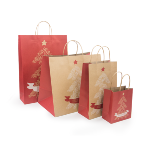 eco_friendly_recyclable_Kraft_paper_shopping_ Bags_machine_made_printed_kraft_Euro_Tote_bags_mfg_lakek_paper_packaging